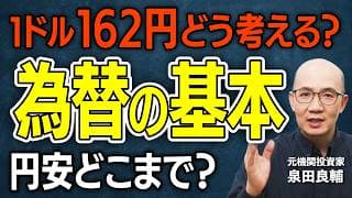 【円安】いまさら聞けない為替入門！1ドル162円時代、なぜ円はここまで弱くなってしまったのか？本当の円の実力の現在地？円安に苦しむ日本人が今できる資産防衛【元機関投資家が解説】