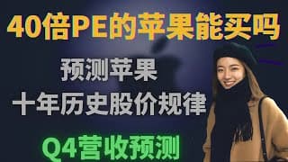 40倍PE美元的苹果大回调？苹果近十年股价涨跌规律  AAPL美股分析