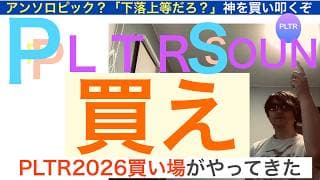 PLTRパランティア「買え」[魂の暴落買い]下落上等だろ？SOUNも恐怖で買い叩くぞ！【全力次のテスラ】株価テンバガー１００倍狙え