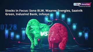 Stocks in Focus: Sona BLW, Waaree Energies, Saatvik Green, IndusInd Bank, Infosys