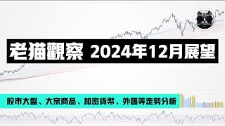 【老貓觀察】2024年12月展望：美股大盤、黃金原油貴金屬、大宗商品期貨、加密市場等回顧與分析 | 老貓與指標