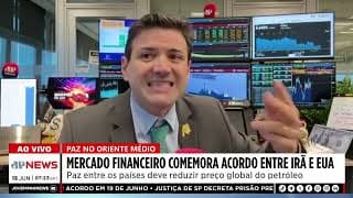 O acordo de paz entre EUA e Irã anima bolsas e derruba petróleo: Pablo Spyer no Jornal da Manhã