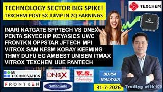 Daily KLSE BURSA UPDATE | 31-7-2026 | TECHNOLOGY SECTOR BIG SPIKE!TEXCHEM POST 5X JUMP IN 2Q EARNING