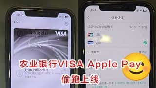 偷跑上线！农行VISA卡Apple Pay深夜大动作！直接上了！