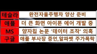 [News] 테슬라(Tesla), 애플(Apple), 마이크로소프트(MS), 구글(Google)