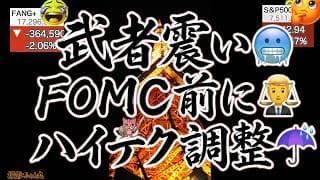 おはぎゃおす！FANG+大きめ下落。FOMC前に半導体が売りこまれる。ダウは上昇😃戦闘終結への期待は高い。スペースXは三日続伸、FAB10が話題！【米国株ニュース 新NISA攻略】