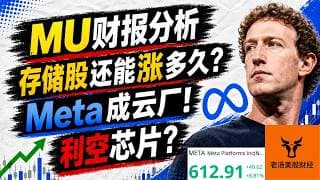 MU财报分析! 存储股还能涨多久? Meta成为云厂! 利空芯片?【美股分析】