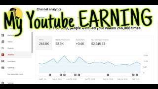 My youtube earning as a small creator