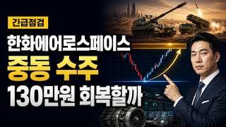 [한화에어로스페이스 주가 전망] 중동 수주 기대, 130만원 회복할까 #한화에어로스페이스주가전망 #한화에어로스페이스목표가 #한화에어로스페이스