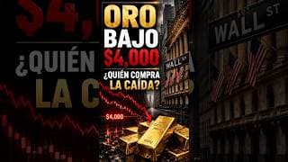 YouTube Title:Oro Cae Bajo $4,000 Y Bitcoin Se Debilita Mientras El Dólar Golpea