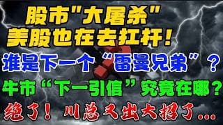 股市"大屠杀"！美股也在去扛杆！崩盘：谁是下一个“雷曼兄弟”？牛市：“下一引信”究竟在哪？绝了！ 川总又出大招了...！