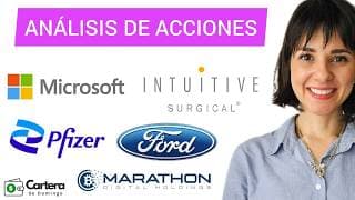 ANÁLISIS TÉCNICO DE ACCIONES PARA NO PERDER DINERO: MICROSOFT, FORD, PFIZER, INTUITIVE y MARATHON