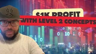 AI ENGINEER DAY TRADING ES LEVERAGING LEVEL 2 CONCEPTS | STAY AT HOME WITH ME TRADING | I MADE $1K