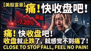 【美股富豪】快收盘吧！收盘就止跌了，就感觉不到痛了