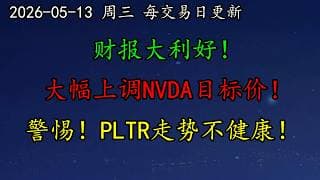 美股 利好！美联储今年或降息2次！华尔街大幅上调NVDA目标价！财报大利好！NBIS已暴涨400%！TSLA今日继续上涨！警惕！PLTR走势不健康！MU、ARM、LLY、DELL、QCOM