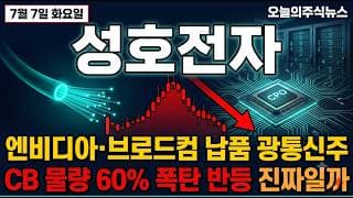 [성호전자 주가 전망] 엔비디아 CPO 광통신 대장주, 고점서 3분의1 토막 이때 #성호전자주가전망 #성호전자목표가 #성호전자