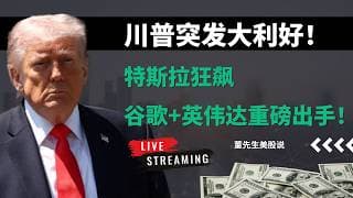 【美股】特朗普突然放大招！美股全线暴动，特斯拉狂飙、英特尔炸涨10%，下一个台积电诞生？#美股 #美股分析 #董先生美股说 #特斯拉 #川普 #谷歌 #英伟达 #甲骨文 #财报 #英特尔 #美联储