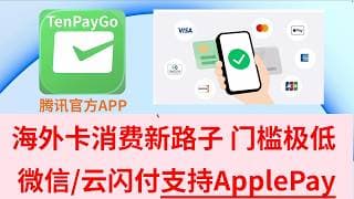 【外卡扫码支付】微信支付 云闪付聚合码用ApplePay、万事达Mastercard VISA JCB 运通AE海外卡 | WISE VISA卡 U卡加密PokePay VISA卡