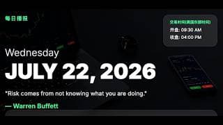 【美股期权】7/22/26 每日播报