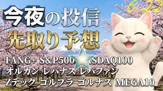 おっどろきの最高値更新！絶好調のあのナスがこえた！FANG+にも為替のふりかけ、褒美を受け取ろう！S&P500、オルカン、Zテック今週も行けよ！今日のソングは日本全国株やる音頭！【今夜の投信予想】