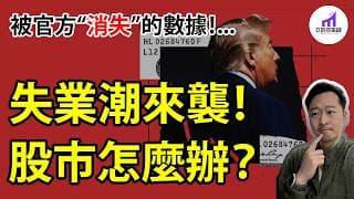 【注意】數據出問題，美股有危險！100%引起衰退的指標，被消失了？！AI引發失業潮！你該如何投資，才有保障？【D的財富鏈】