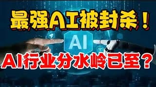 最强AI被封杀！AI行业分水岭已至？