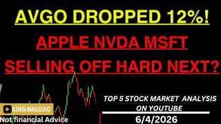 AVGO DROPPED 12%! APPLE NVDA MSFT SELLING OFF HARD NEXT? What About QQQ NASDAQ Sp500 stock market?