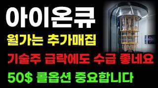 [ 아이온큐 분석 ] 월가는 추가매집! 기술주 급락에도 수급 받쳐주는 이유! 이번주 50달러 콜옵션 너무 중요합니다!