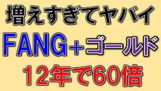 FANG+ ゴールド！資産が増えすぎてヤバイ！12年で60倍！
