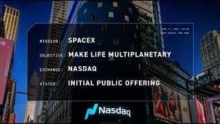 @SpaceX launches initial public offering on Nasdaq