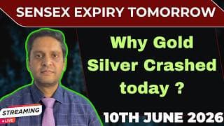 Sensex weekly expiry tomorrow|why Gold and silver crashed|Nifty|US inflation|China CPI|Global news