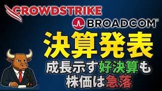 CRWD・AVGO決算｜クラウドストライク株とブロードコム株が好決算でも売られた理由