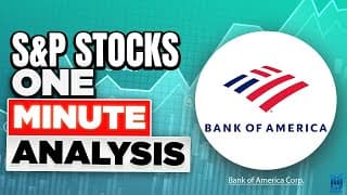 Bank of America Stock Analysis  -  S&P Stocks One-Minute Analysis