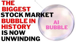 Stock Market CRASH Now in Progress:  The Biggest Stock Market Bubble in History in Now Unwinding