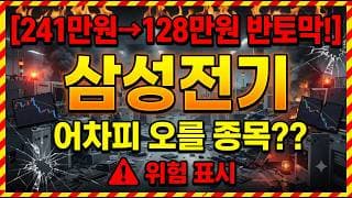 [삼성전기 주가 전망] 결국엔 여기서 오른다! #삼성전기 #삼성전기주가 #삼성전기주가전망