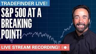 TradeFinder LIVE! S&P 500 at a Breaking Point! #stocks #elliottwave