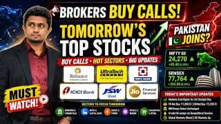 FII & DII BUYING IN THESE SECTORS, BROKER BUY CALLS, MARKET NEXT TECHNICAL LEVELS, CRUDEOIL, GOLD