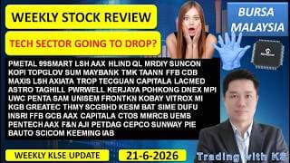 Weekly KLSE BURSA Review - 21-6-2026 💥TECH SECTOR GOING TO DROP?💥 TOPGLOV AAX DNEX UWC MI UNISEM