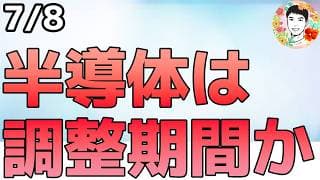 半導体はしばらく厳しいのか⁉サムスン電子の神決算でも下落！【7/8 米国株ニュース】