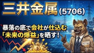 【株式銘柄分析】三井金属（5706）減益ガイダンスに絶望するな！経営陣が密かに引き上げた「2030年の野望」がヤバい！