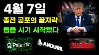 [ 미국주식 분석 ] 종전임박! 공포의 끝자락 줍줍시기 시작됐습니다! #팔란티어#엔비디아#테슬라#샌디스크