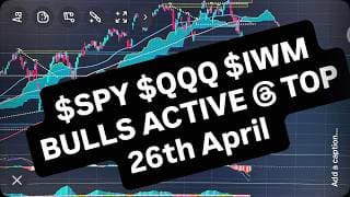 #SPY #QQQ #IWM Bulls R Active at top 26h April