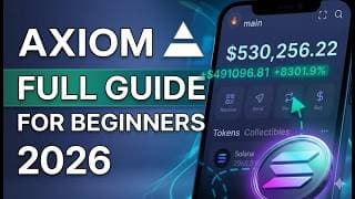 Axiom Pro Tutorial | How to Trade Meme Coins: From 1 SOL to 100 SOL Strategy