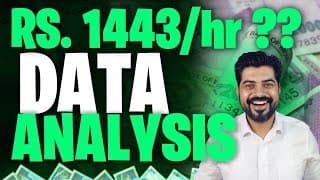 Excel Data Analysis work Rs. 1443 per day ❓ (Second Salary)