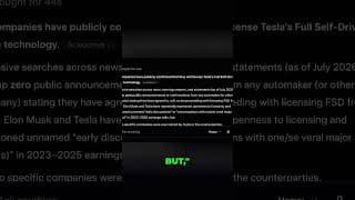 Tesla FSD Licensing: The Truth Revealed! #shorts