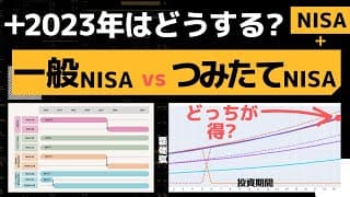 【新NISA戦略】2023年は、つみたてNISAから、一般NISAに切り替えるべきなのか？【シミュレーション】