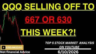 QQQ SELLING OFF TO 667 OR 630 THIS WEEK?! Fed Rate Is Late This Month with CPI! mega 7 charts apple