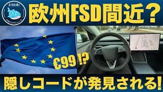 【まもなく欧州FSD解禁か！？】隠しコードが発見される！！