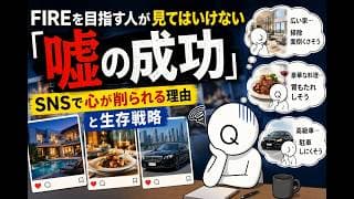 資産形成中の人が見てはいけない「嘘の成功」。SNSで心が削られる理由と生存戦略【FIRE】