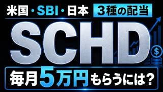 【SCHDという名のマネーマシン】SBI・SCHDの分配金から考える毎月5万円SCHD配当生活　分配金速報